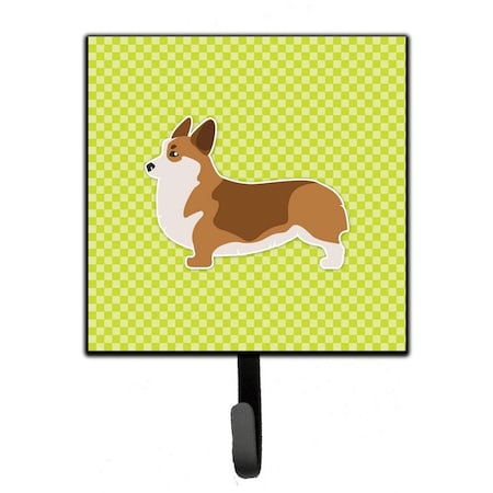 Jensendistributionservices Corgi Checkerboard Green Leash or Key Holder MI1705064